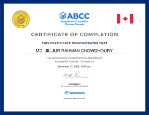 MD.-JILLIUR-RAHMAN-CHOWDHOURY-Counsellor-Course-Canada-ABCC-Canada-Course-Certificate-ApplyBoard-